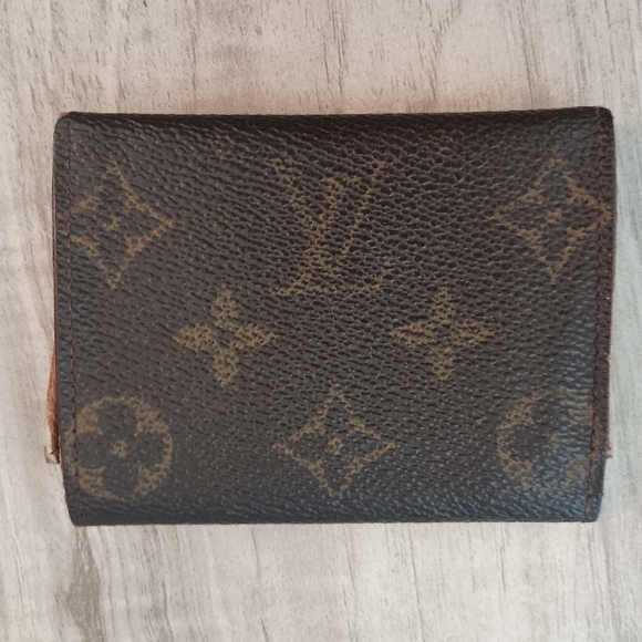 Auth LOUIS VUITTON PORTE MONNAIE PLAT Coin Case Wallet Purse Monogram - Picture 2 of 9